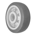 Durastar Wheel; 8X2.5 Thermoplastic Rubber (Gray);1-15/16 Plain Bore 825TPR86X
